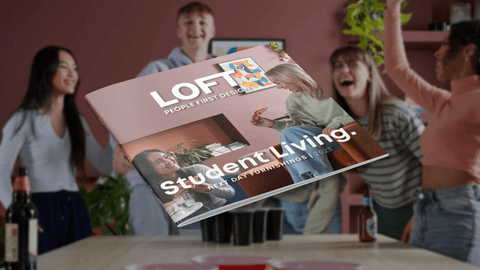 Furniture for student accommodation | LOFT 2023 brochure