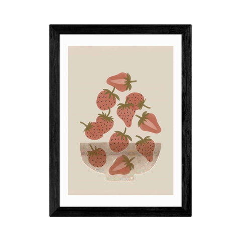 Strawberry Bowl Print