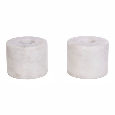 Pair Of Granite Candle Holders